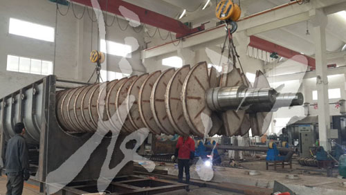 客户来料试车空心桨叶干燥机1